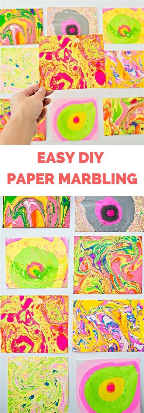 Easy Diy Paper Marbling At Home Hello Wonderful Art Projects For
