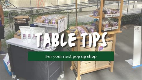 Pop Up Shop Table Tips Youtube