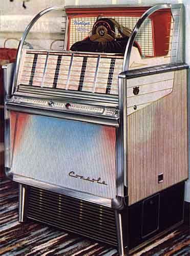 Wurlitzer 2204 Year 1958 Selection 104 45 Rpm Console Jukeboxes