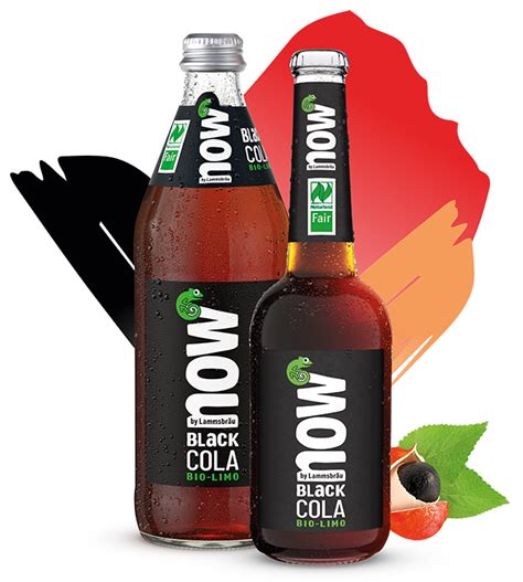 Now Black Cola 100 Bio Limonade