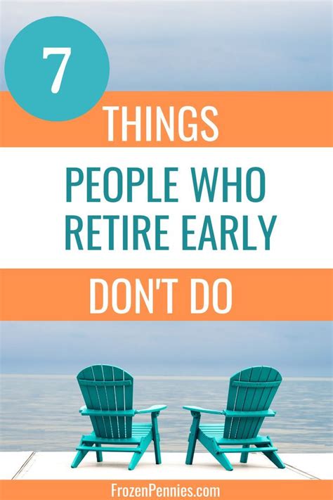 Here Are The Things People Who Retire Early Dont Do Financial