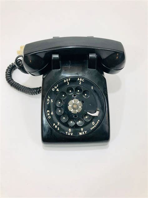 Vintage Black Rotary Phone Rotary Telephone Western Etsy Rotary