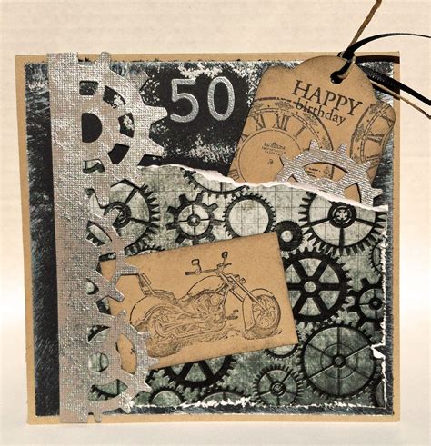 Lauras Creative Moments Steampunk Cards Masculine Birthday Cards