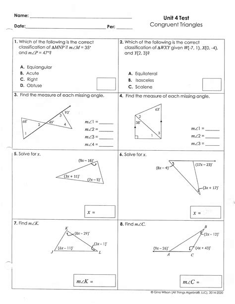Intro To Geometry Worksheet