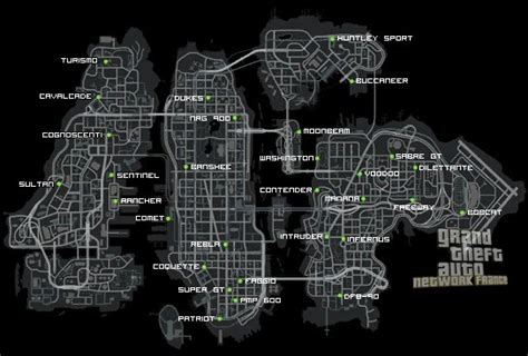 Toutes Les Cartes De Gta 4 Gta Iv