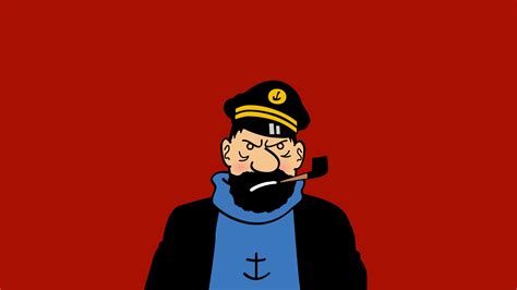 Hd Wallpaper Man In Black Shirt Illustration Tintin Drawing Comics