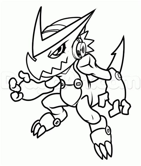 Digimon Fusion Coloring Pages Sketch Coloring Page