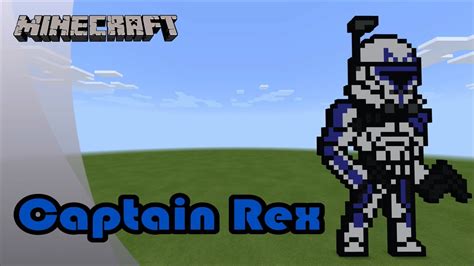 Minecraft Pixel Art Tutorial And Showcase Captain Rex Star Wars The