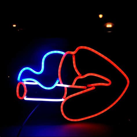 Neon Sign Red Lip Neons Lights Acrylic Led Signs Neon For Bar Home