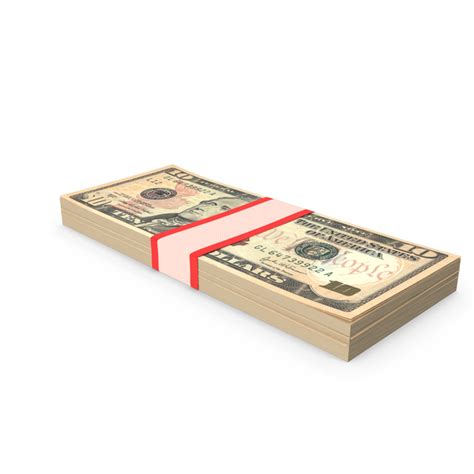 Stack Of Ten Dollar Bills V1 Png Images And Psds For Download