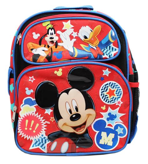 Disney Small Backpack Mickey Mouse Magic Stars 12 School Bag New