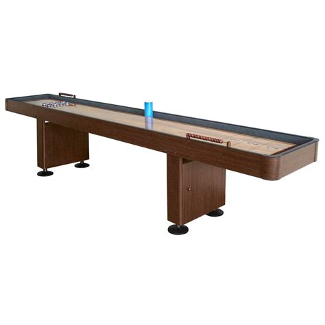 12 Deluxe Walnut Shuffleboard Table