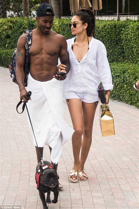 Newlyweds Shanina Shaik And DJ Ruckus Flaunt Their Physiques In Miami