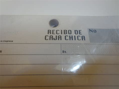 Recibo De Caja Chica Bs 001 En Mercado Libre