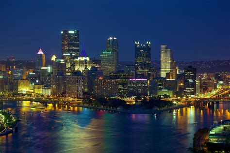 Pittsburgh Skyline At Night Wallpaper
