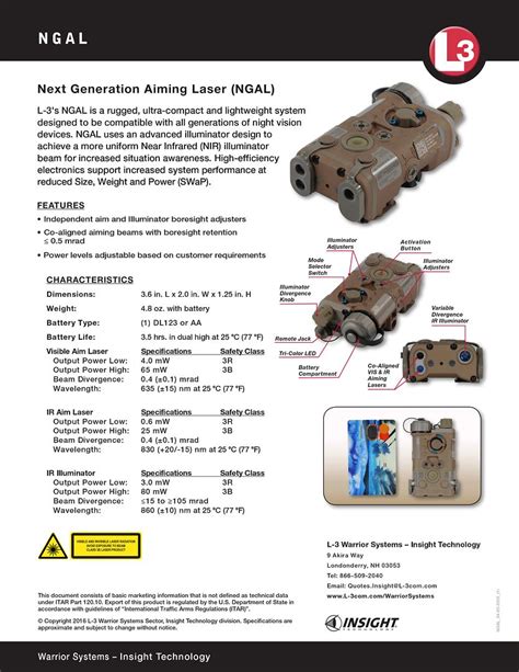 L3 Warrior Systems Next Generation Aiming Laser Ar15com