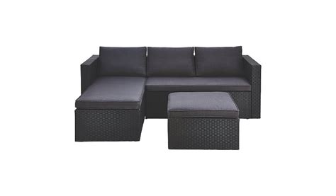 Trabella roma 4 seater bench rectangular dining set. Orlando Chaise and Footstool | Home & Garden | George at ASDA