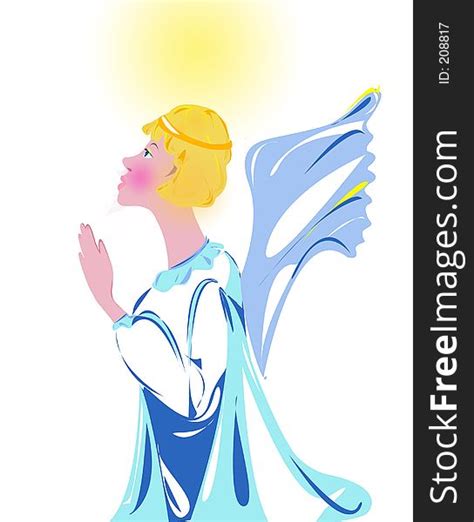 Illustration Praying Angel Free Stock Images And Photos 208817