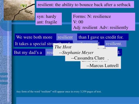 Ppt Resilient The Ability To Bounce Back After A Setback Powerpoint