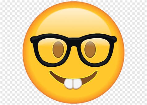 Smile الرموز التعبيرية التوضيح، تي شيرت Emoji Domain Nerd Smiley، Emojis الموضة النظارات Png