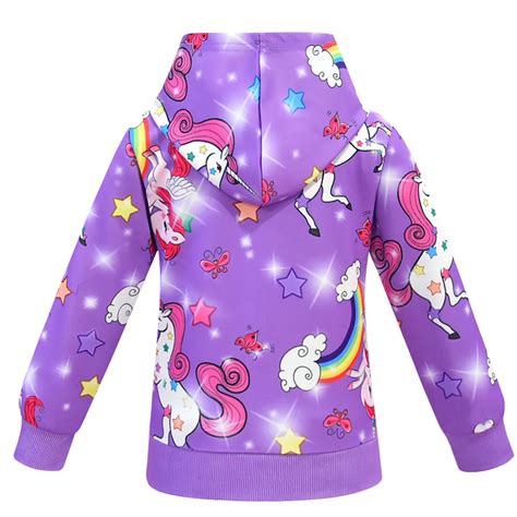 Colorful Unicorn Hooded Jackets Unilovers