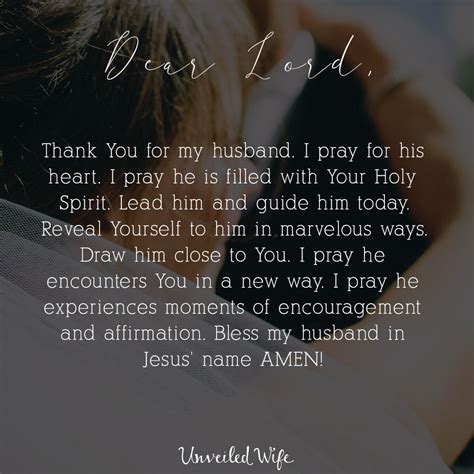 Prayer My Husbands Heart