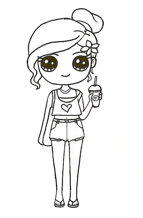 Pam View Bocetos Dibujos Para Colorear Kawaii De Personas | Sexiz Pix