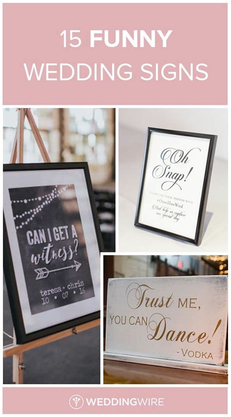 15 Funny Wedding Signs That Will Make Your Guests Lol Funny Wedding