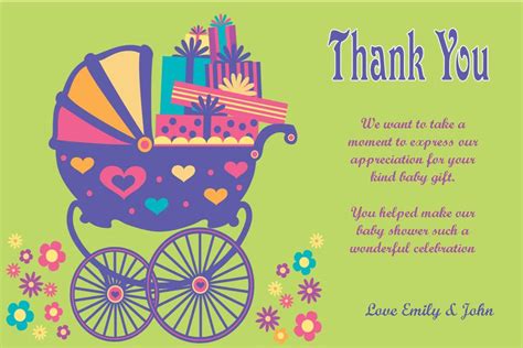 Say thank you in a fun way with these thank you notes from paper style. Baby Shower Thank You Wording | FREE Printable Baby Shower ...