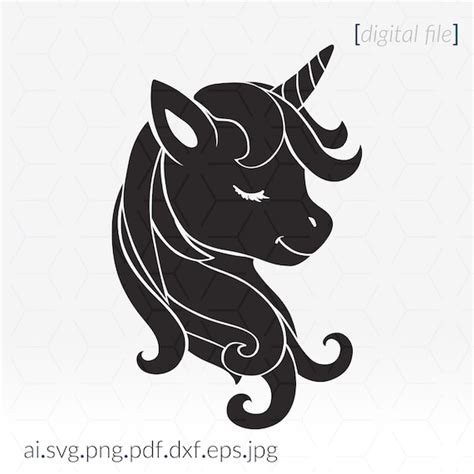 Unicorn Stencil Svg For Cutting And Printing Projects Etsy