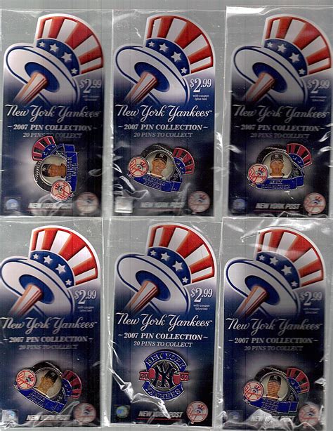 Lot Detail 2007 New York Post New York Yankees Pin Collection Set Of