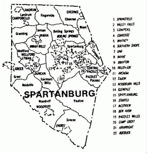 Image Result For Spartanburg South Carolina Map Spartanburg South