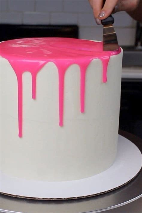 colored drips easy two ingredient recipe and tutorial recipe drip cake recipes drip cakes