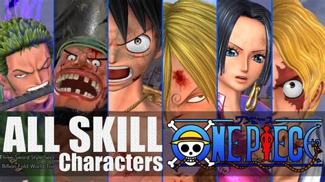 Jump Force All Skill One Piece Characters Youtube