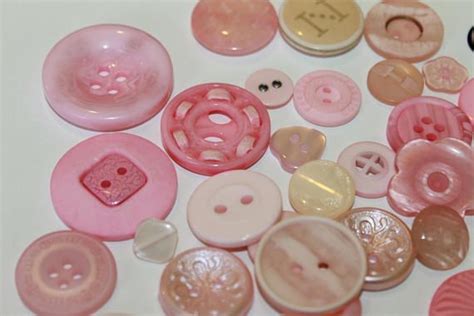 Baby Pink Buttons 50 Assorted Unique Designs Handpicked Baby Etsy