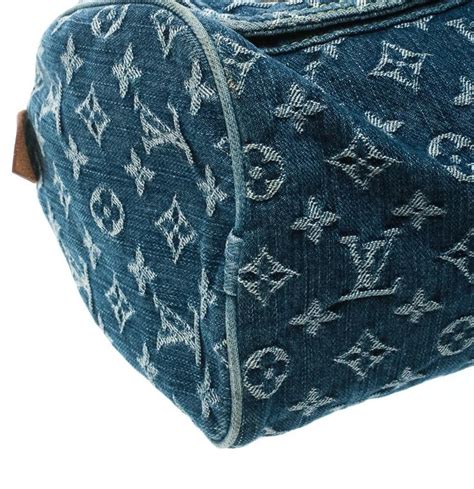 Louis Vuitton Blue Monogram Denim Neo Speedy Bag For Sale At 1stdibs