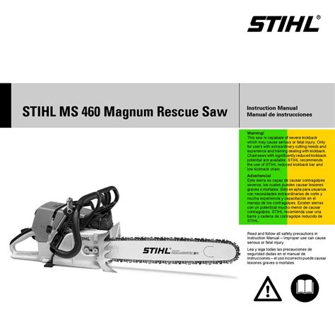 Stihl Ms 460 Instruction Manual Pdf Download Manualslib