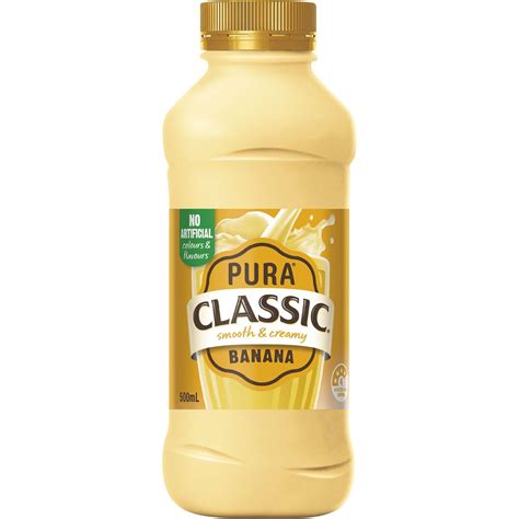 Pura Classic Banana Milk 500ml Woolworths