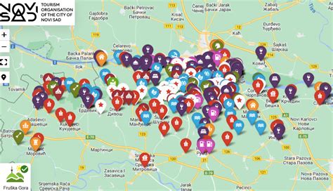 Digitalna Mapa FruŠke Gore I Novog Sada Balkan Trip Tv