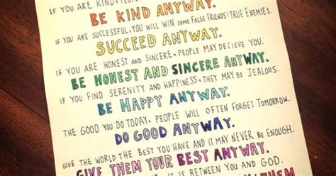 Feel the fear and do it anyway by susan jeffers a paperback book free shipping. 11x14 print of original Mother Teresa do it anyway poem ...
