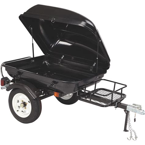Ultra Tow Tag Along Pull Behind Motorcycle Cargo Trailer — Steel Frame