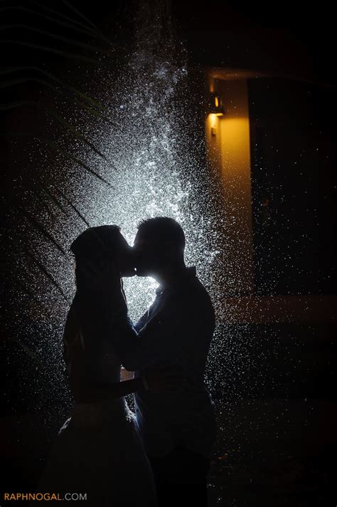 Couple Kiss Silhouette Toronto Wedding Photographer Kissing In The