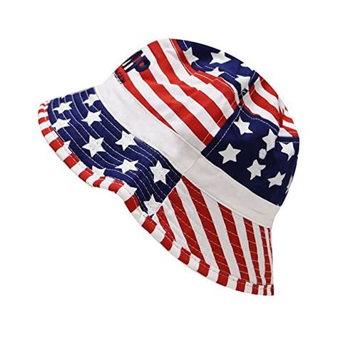 Bd1230 Bold Trump Make America Great Again American Flag Bucket Hat American Christian Store