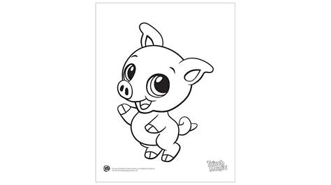 The little pig and the straw house. Baby Animal 'Pig' Coloring Printable | Cute piglets, Cute ...