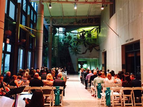 Maybe you would like to learn more about one of these? Ceremony in Butterfly Lobby at HMNS