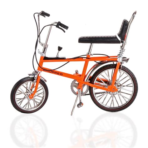Toyway 112 Raleigh Chopper Mk1 Bicycle Model Brilliant Orange Ready