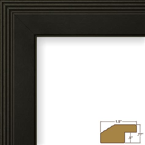 Craig Frames Inc 20x26 Custom 127 Wide Complete Black Picture Frame