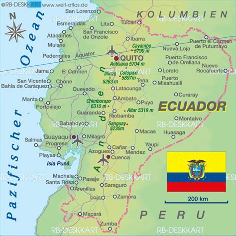 Quito Map Ecuador