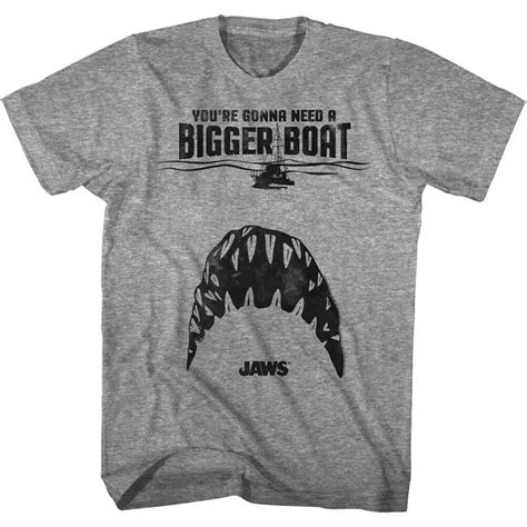 Jaws Shark Dental T Shirt Mens Graphic Horror Movie Tees