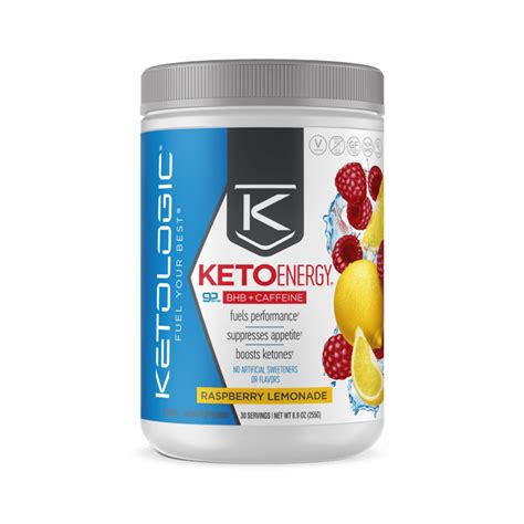 Ketologic Bhb Exogenous Ketones Caffeine Supplement Raspberry Lemonade 30 Servings Walmart